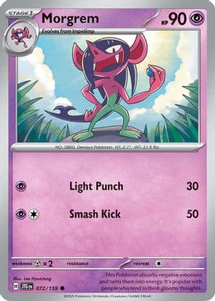 Morgrem 072 - Reverse Holofoil SV09 Journey Together - Common