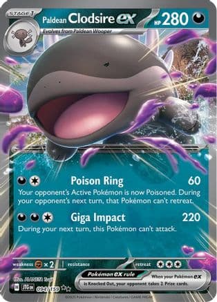 Paldean Clodsire ex 094- SV09 Journey Together Holofoil