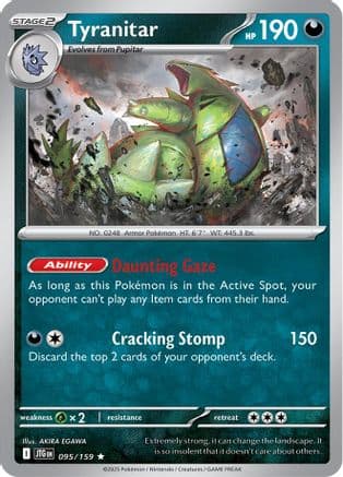 Tyranitar 095- SV09 Journey Together Holofoil