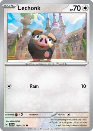 Lechonk 139- SV09 Journey Together Reverse Holofoil