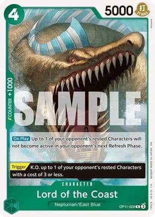 Lord of the Coast (OP11-028) - A Fist of Divine Speed Foil