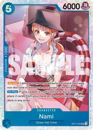Nami (054) (OP11-054) - A Fist of Divine Speed Foil