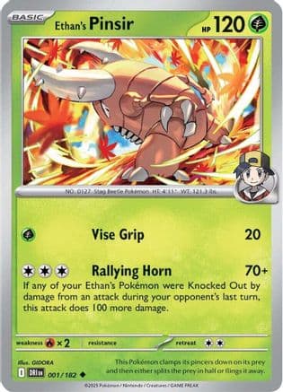 Ethan's Pinsir 001- SV10 Destined Rivals