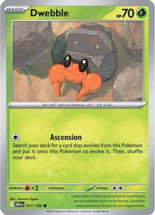Dwebble 011 SV10 Destined Rivals - Common