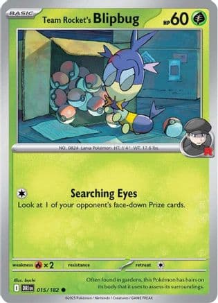 Team Rocket's Blipbug 015- SV10 Destined Rivals Reverse Holofoil