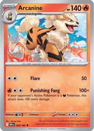 Arcanine 028- SV10 Destined Rivals