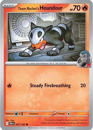 Team Rocket's Houndour 037- SV10 Destined Rivals