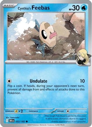 Cynthia's Feebas 052- SV10 Destined Rivals