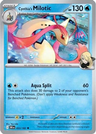 Cynthia's Milotic 053- SV10 Destined Rivals