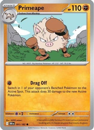 Primeape 091- SV10 Destined Rivals
