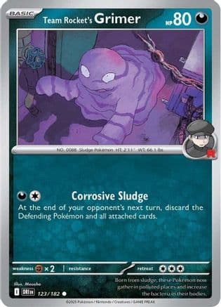 Team Rocket's Grimer 123- SV10 Destined Rivals Reverse Holofoil