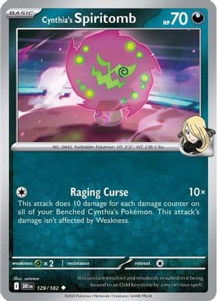 Cynthia's Spiritomb 129 SV10 Destined Rivals - Uncommon