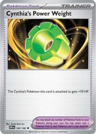 Cynthia's Power Weight 162- SV10 Destined Rivals Reverse Holofoil