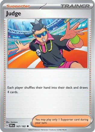 Judge 167/182 - SV10 Destined Rivals Reverse Holofoil