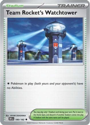 Team Rocket's Watchtower 180- SV10 Destined Rivals