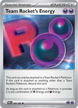 Team Rocket's Energy 182- SV10 Destined Rivals