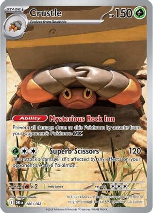 Crustle 186/182 - SV10 Destined Rivals Holofoil