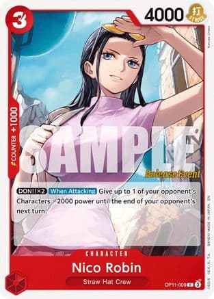 Nico Robin (OP11-009) - A Fist of Divine Speed Release Event Cards