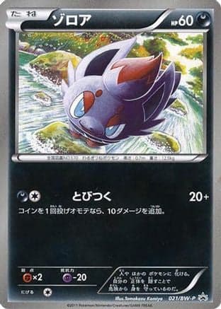Zorua - 021/BW-P (021/BW-P) (Japanese) - BWP Promotional cards