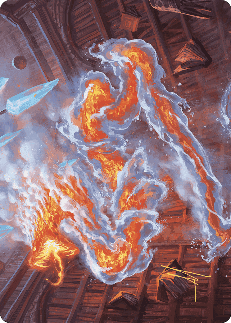 Scalding Viper // Scalding Viper (AWOE-041) - Wilds of Eldraine Art Series (Borderless)