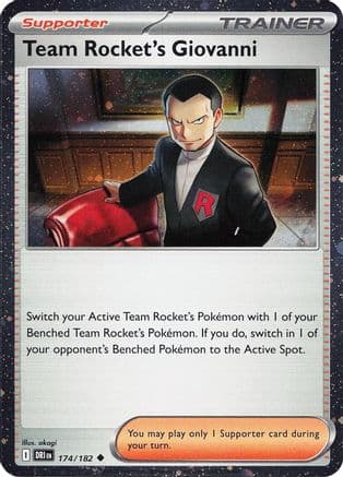 Team Rocket's Giovanni (Cosmos Holo) 174- Miscellaneous Cards & Products Holofoil