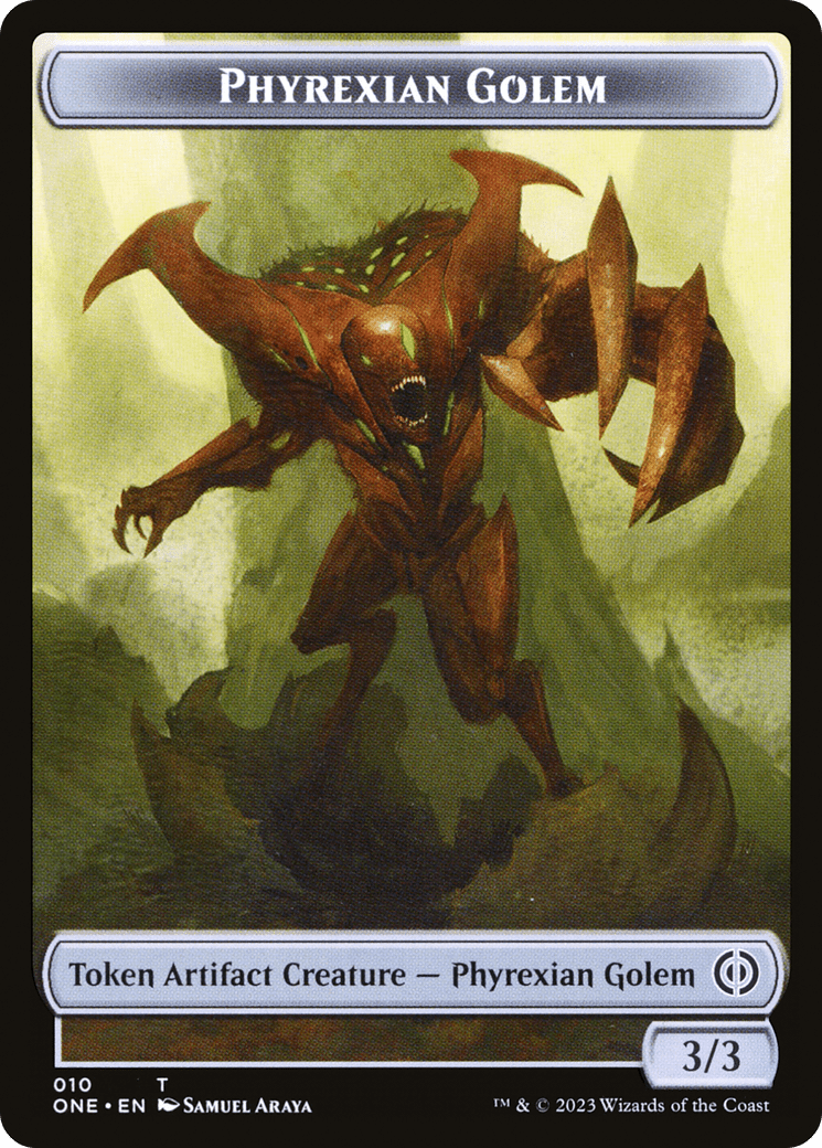 Phyrexian Golem (TONE-010) - Phyrexia: All Will Be One Tokens Foil