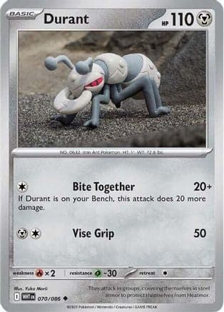 Durant 070- SV White Flare Reverse Holofoil
