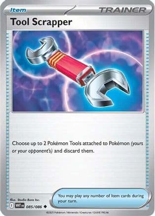 Tool Scrapper 085 - Reverse Holofoil SV White Flare - Uncommon