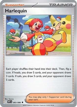 Harlequin 083- SV White Flare Reverse Holofoil