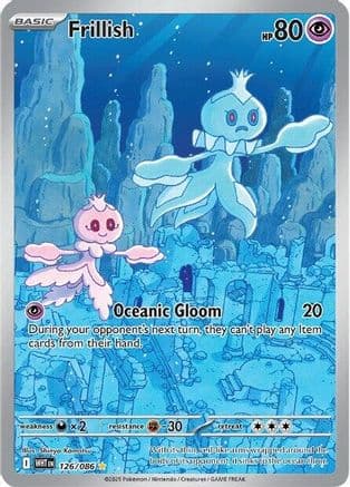 Frillish 126/086 - SV White Flare Holofoil