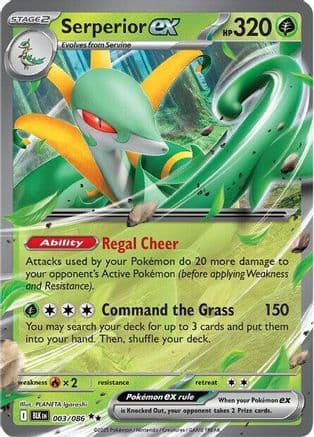 Serperior ex 003- SV Black Bolt Holofoil