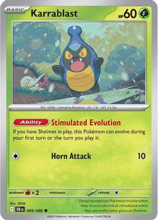 Karrablast 009- SV Black Bolt Reverse Holofoil