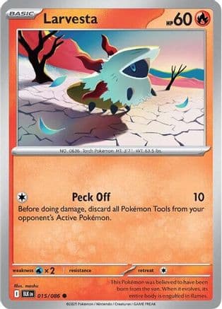 Larvesta 015- SV Black Bolt Reverse Holofoil
