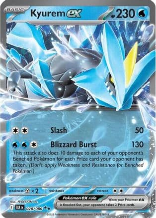 Kyurem ex 028- SV Black Bolt Holofoil