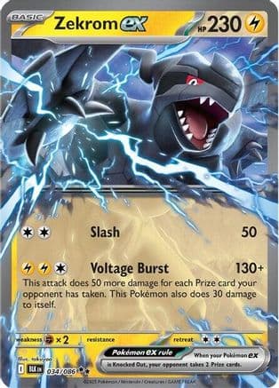 Zekrom ex 034- SV Black Bolt Holofoil