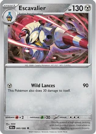 Escavalier 060- SV Black Bolt Reverse Holofoil