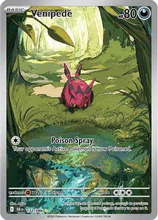 Venipede 132/086 - SV Black Bolt Holofoil