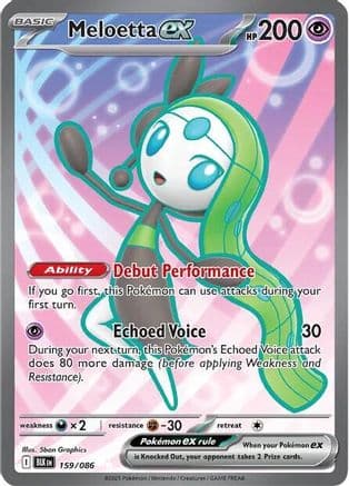 Meloetta ex 159/086 - SV Black Bolt Holofoil