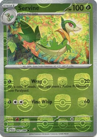 Servine (Master Ball Pattern) 002- SV Black Bolt Holofoil