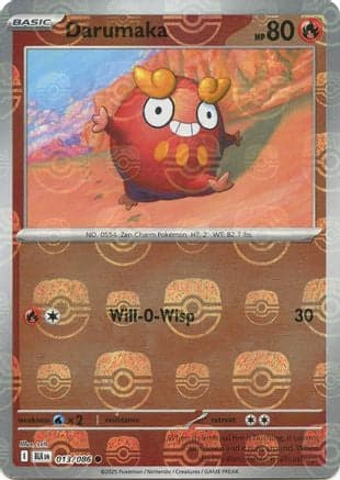 Darumaka (Master Ball Pattern) 013- SV Black Bolt Holofoil