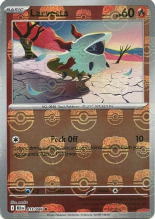 Larvesta (Master Ball Pattern) 015- SV Black Bolt Holofoil