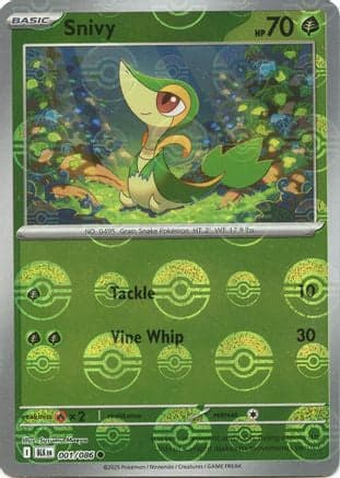 Snivy (Poke Ball Pattern) 001- SV Black Bolt Holofoil