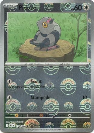 Pidove (Poke Ball Pattern) 071- SV Black Bolt Holofoil