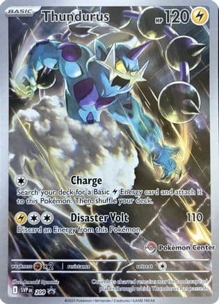 Thundurus (Pokemon Center Exclusive) 209- SV Scarlet & Violet Promo Cards Holofoil