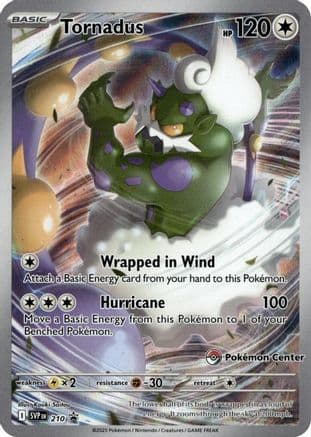 Tornadus (Pokemon Center Exclusive) 210- SV Scarlet & Violet Promo Cards Holofoil