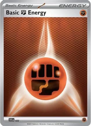 Basic Fighting Energy 022- SVE Scarlet & Violet Energies Reverse Holofoil