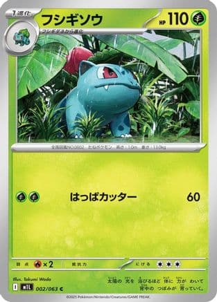 Ivysaur - 002/063 (002/063) (Japanese) - m1L Mega Brave