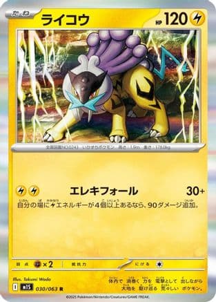 Raikou (030/063) (Japanese) - m1S Mega Symphonia Holofoil