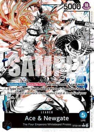 Ace & Newgate (Parallel) (ST22-001) - Starter Deck 22: Ace & Newgate Foil
