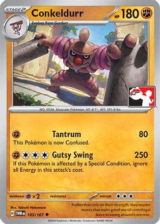 Conkeldurr 105- Prize Pack Series Cards Holofoil